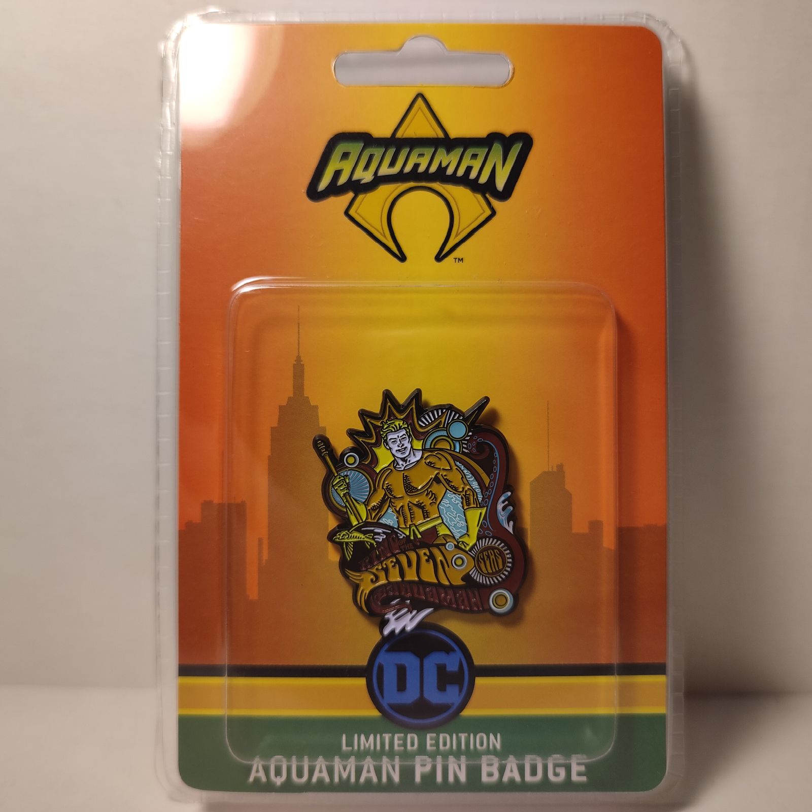 Dc Comics Aquaman Limited Edition Enamel Pin Official Superhero Collectible